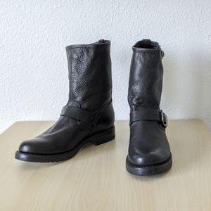 FRYE Veronica Shorties Black Soft Vintage Leather
